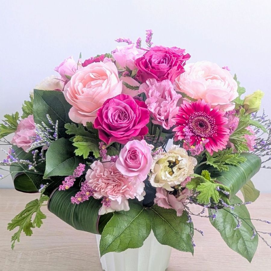 卒寿祝いの花。90歳の誕生日プレゼントに贈る花束・アレンジメント・お花のプレゼント