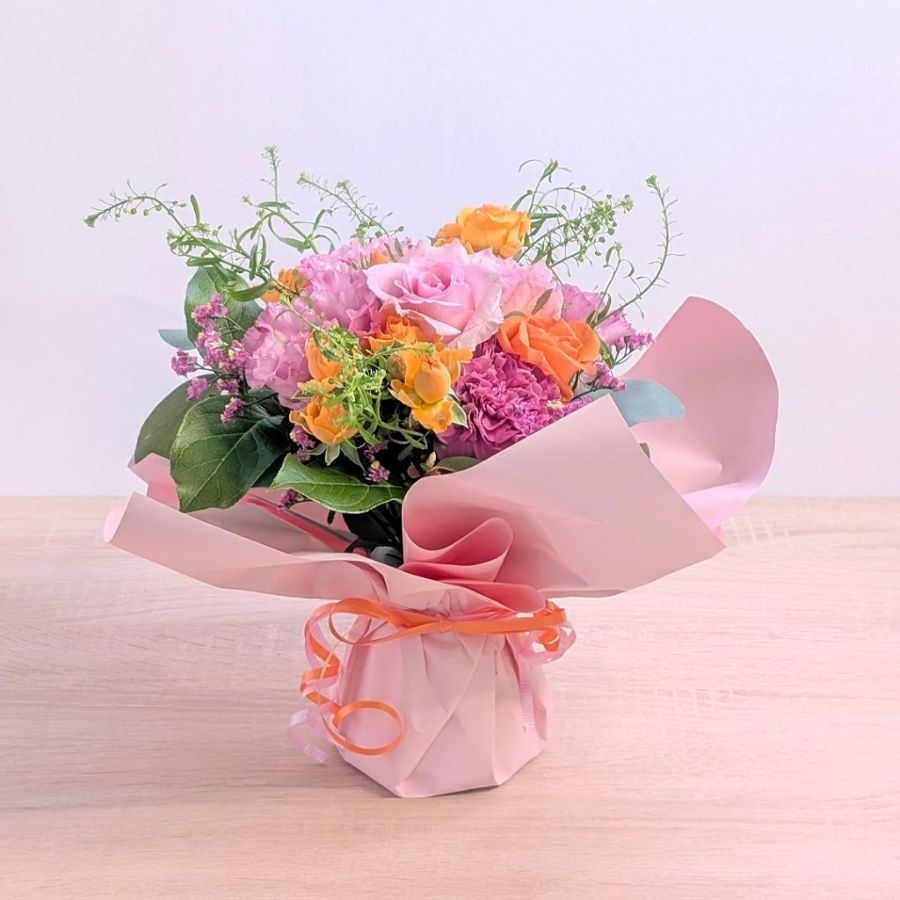 90歳 卒寿祝いの花｜誕生日プレゼントに｜父母・おじいちゃん・おばあちゃんにおすすめ｜スタンドブーケ Wish（ウィッシュ）「キャンディ」