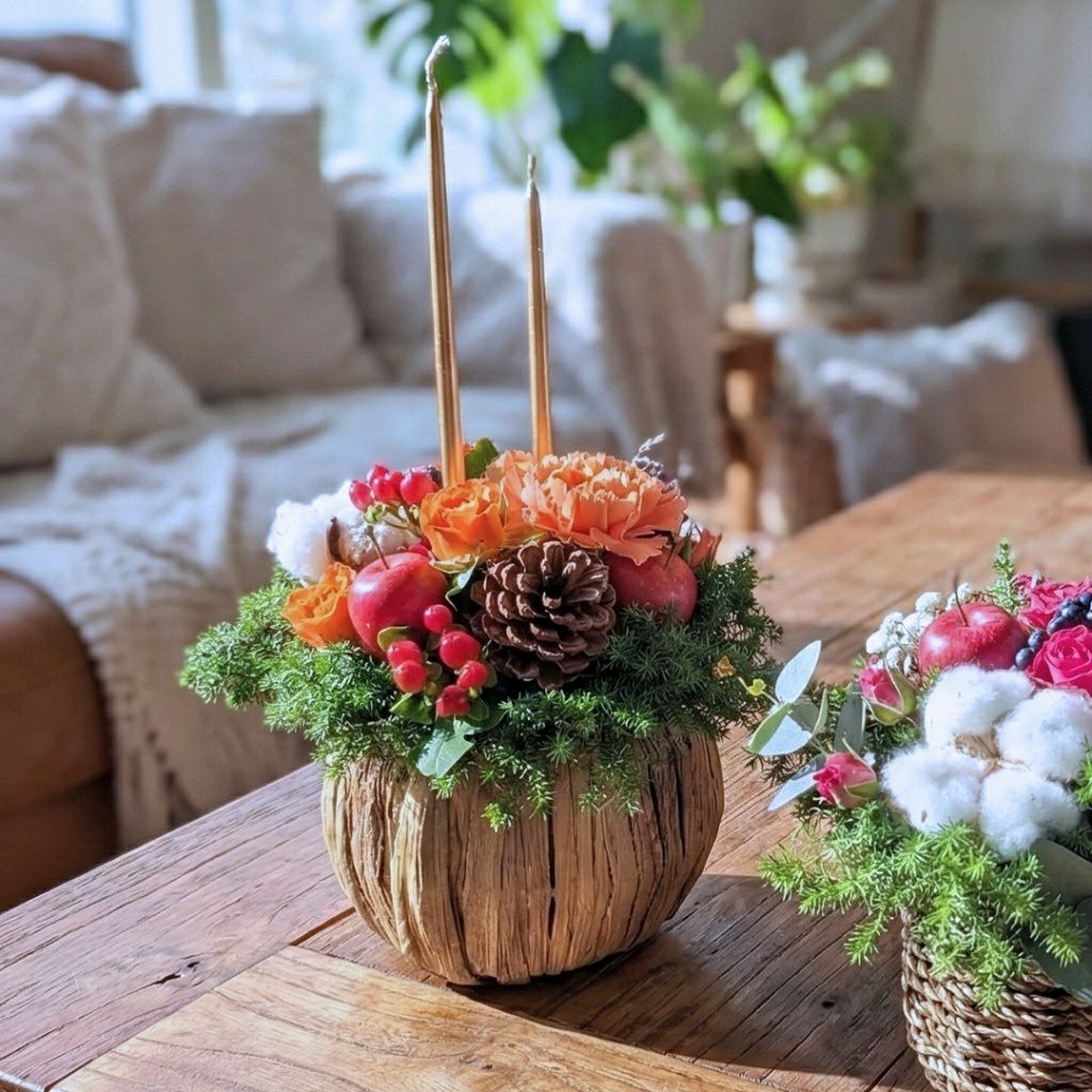 【クリスマス・キャンドルアレンジ】 Tops（トップス） ＆リッチな焼菓子セット